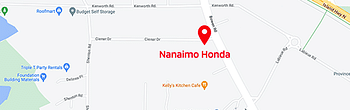 map of Nanaimo Honda